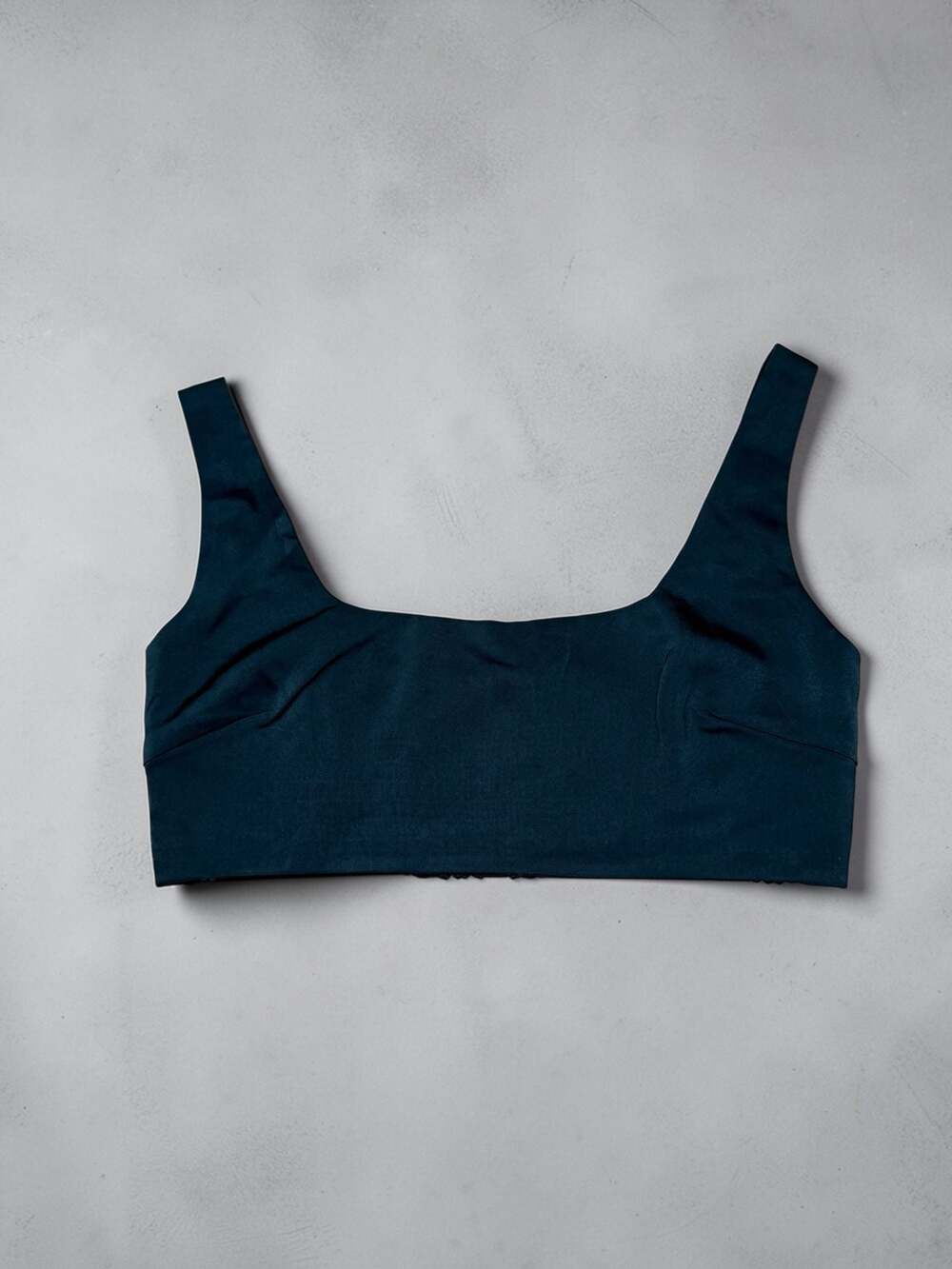 NIA Teal Square Neck Sleeveless Crop Top‎ Bralette